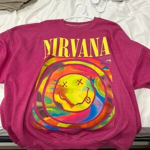 Nirvana sweatshirt Pink size L/XL